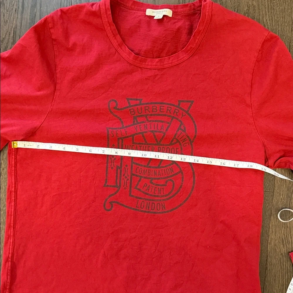 Burberry vintage red long sleeve large - Picture 3 of 6